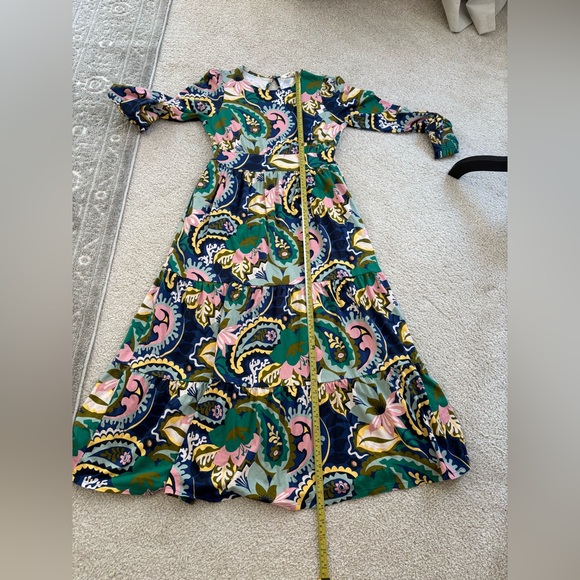BODEN Sz 8 Tabitha Tiered Jersey Dress Colorful Like New - Picture 14 of 15